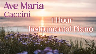 1 Hour of Ave Maria to Calm and Pacificate | Giulio Caccini | Instrumental Piano Music