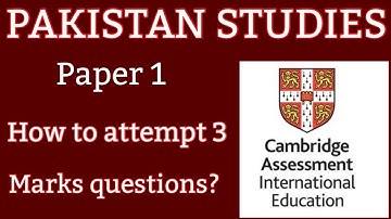 How to attempt 3 marks question in O