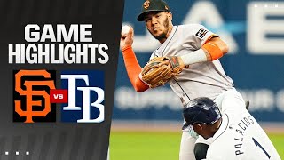 Giants vs. Rays Game Highlights (4\/13\/24) | MLB Highlights