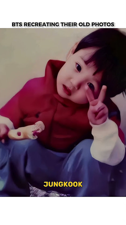 BTS Mengulang Foto Masa Kecil Mereka #bts #btsarmy #shorts #trending