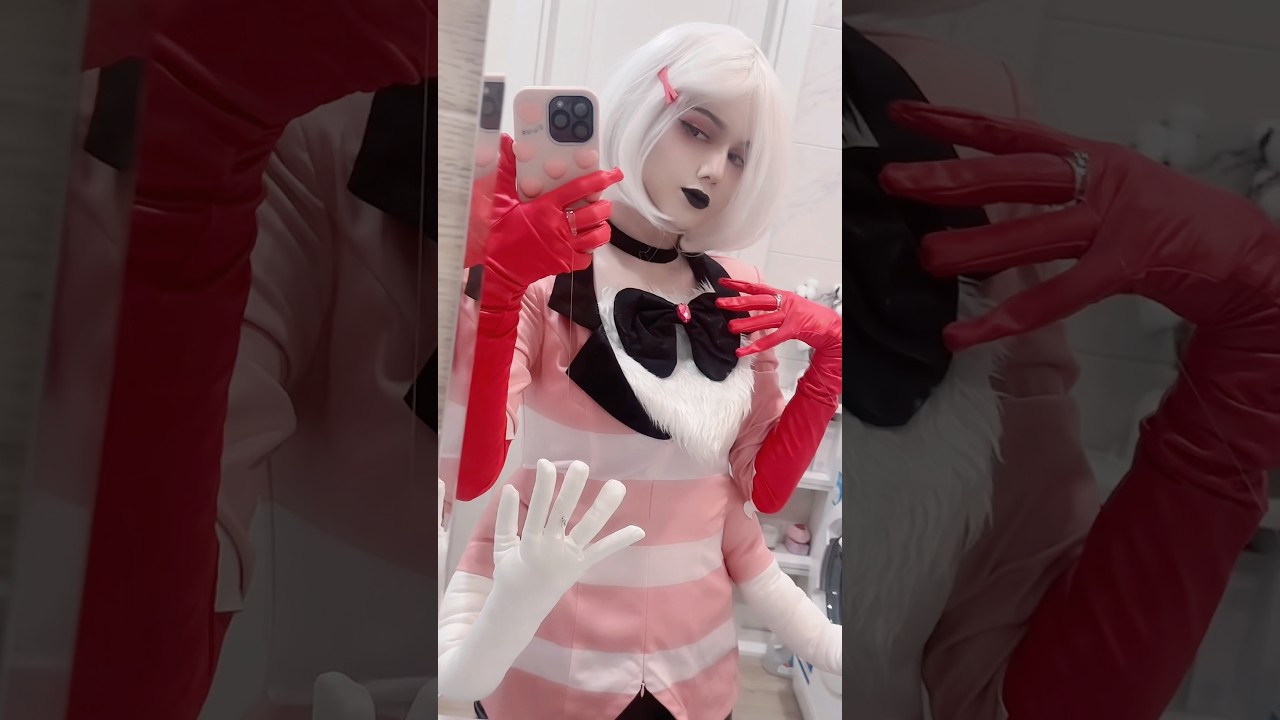 Angel Dust hereee #cosplay #cosplayer #angeldust #hazbinhotelseason2 #hazbinhotel