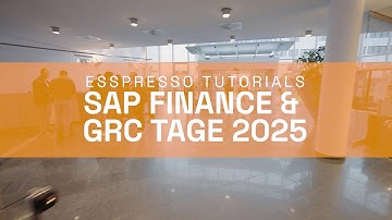 SAP Finance & GRC Tage 2025 -  Espresso Tutorials & SAP