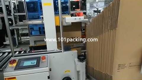 Big box automatic H type tape sealing machine edge corner tape sealing machine
