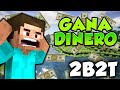 💸 Como GANAR DINERO con 2B2T 💸| GANAR DINERO en MINECRAFT | SSAMU