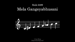 Scale 2489 Mela Gangeyabhusani