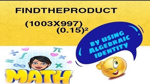 Evaluate by using Algebraic Identity