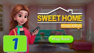 Sweet Home Design & Blast - Episode 1 - Bedroom - Gameplay screenshot 5