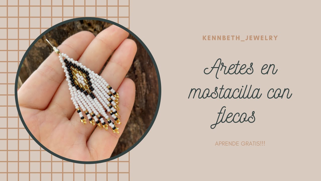Aretes en mostacilla flecos Part.1