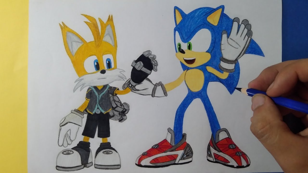 como desenhar o Tails do Sonic - how to draw sonic tails 