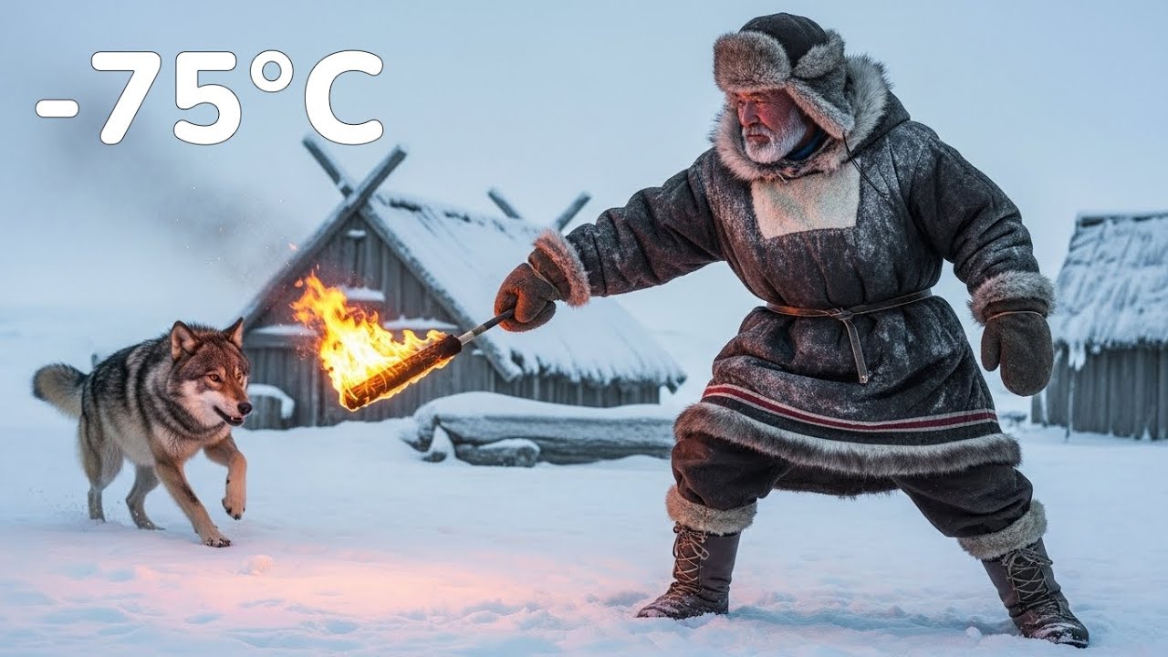 WOLVES ATTACKED OUR CAMP at -75°C : Defending the Reindeer with Fire