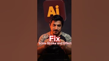 How to Fix Scale Strokes and Effects in Adobe illustrator | tips and tricks #shorts #illustrator