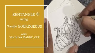 Lets create Tangle  GOUDRGEOUS, a Zentangle Mini Project