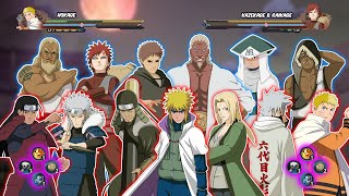 SEMUA HOKAGE VS RAIKAGE & KAZEKAGE | Naruto Storm 4 MOD