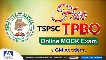 TPBO Free Grand Test | GM ACADEMY | APPSC & TSPSC | AEE, AE & POLY. LECT