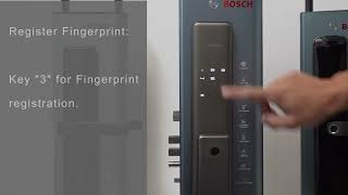 Bosch Fusion FU750 Adding User Fingerprint