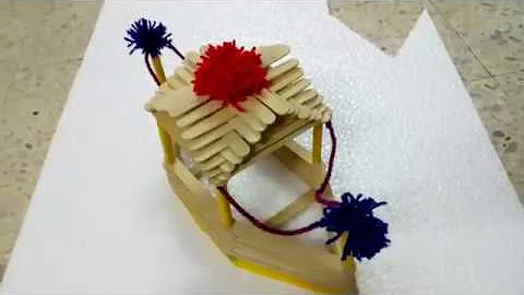 A BOAT FROM POPSICLE STICKS - HOW TO MADE