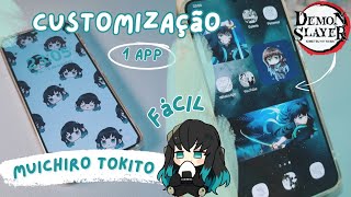 PERSONALIZANDO meu Celular - TEMA anime Demon Slayer [ Muichiro Tokito ] screenshot 5