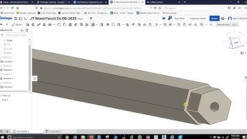 Onshape How to Make a Pencil CAD