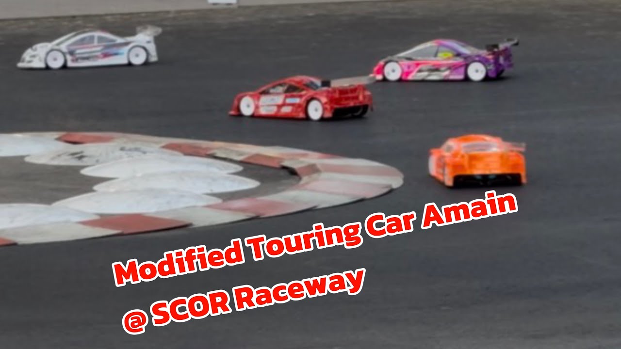 Modified Touring Car RC racing at SCOR  Raceway in Anaheim, California 11/9/25