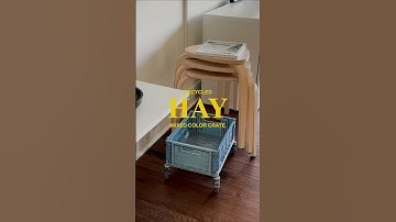 Mixed Color Crate with wheels from Hay Design #home #homedecor #interiordesign