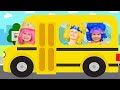 Wheels on the Bus Go Round and Round  - Nursery Rhymes & Kids Songs with Nika