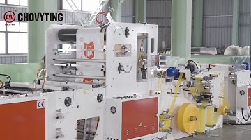 CHOVYTING‖ drawtape bag on roll making machine for overlapping and perforated bag producing
