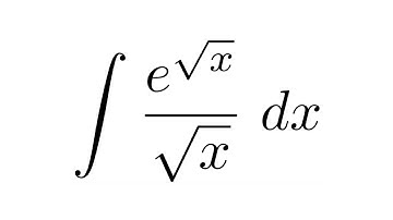 Integral of (e^sqrt(x))/sqrt(x) (substitution)