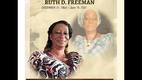 MEMORIAL SERVICE IN HONOR OF MOTHER RUTH D. FREEMAN