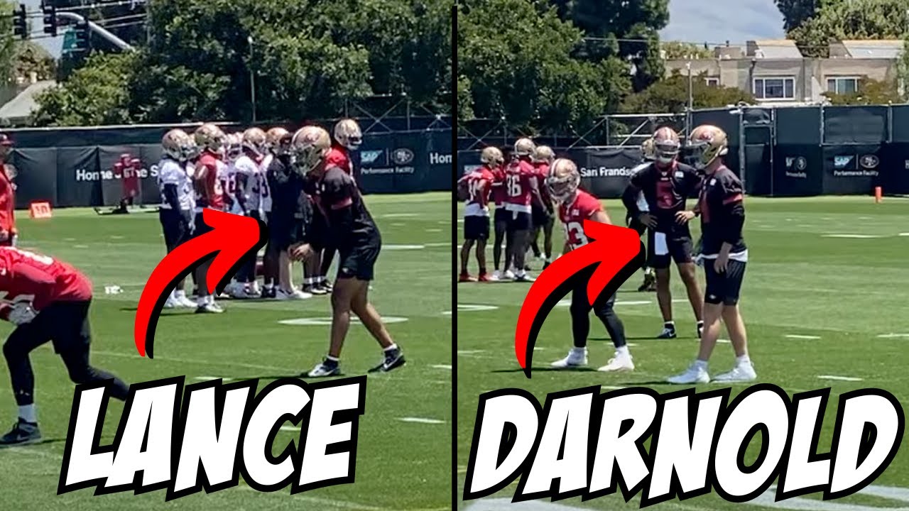 🚨FULL VIDEO Of Trey Lance AND Sam Darnold Throwing At 49ers OTAs YouTube