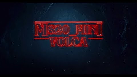 Stranger Things Main Theme Cover w/ Korg MS-20 mini, Volca, Bastl Dude