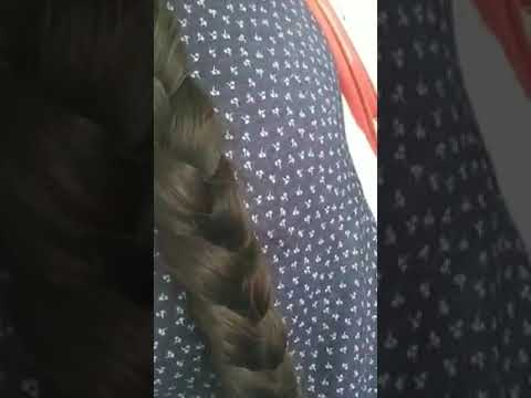 long hair touch in bus