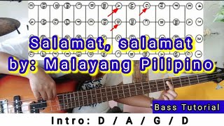 Salamat, Salamat by: Malayang Pilipino (Bass Tutorial) - Christian Song