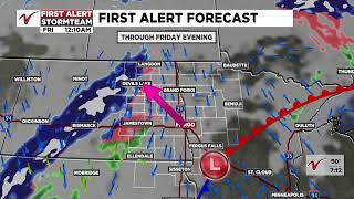 VNN Tonight - Tomorrow Forecast: First Alert Friday for wintry mix, snow, wind, and cold temps