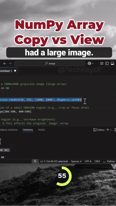 NumPy Array Copy vs View in Python - YouTube