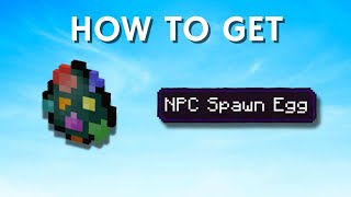 How To Get An NPC Spawn Egg (MCBE)