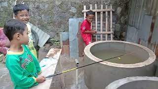 Mas Handika mancing Bersama Mas Aldi & Mas Dimas Di Belakang Rumah