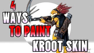 4 Ways to Skin Kroot! Painting Kroot Skin Quickly