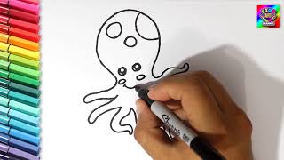 Como Dibujar un Pulpo, How Draw an Octopus