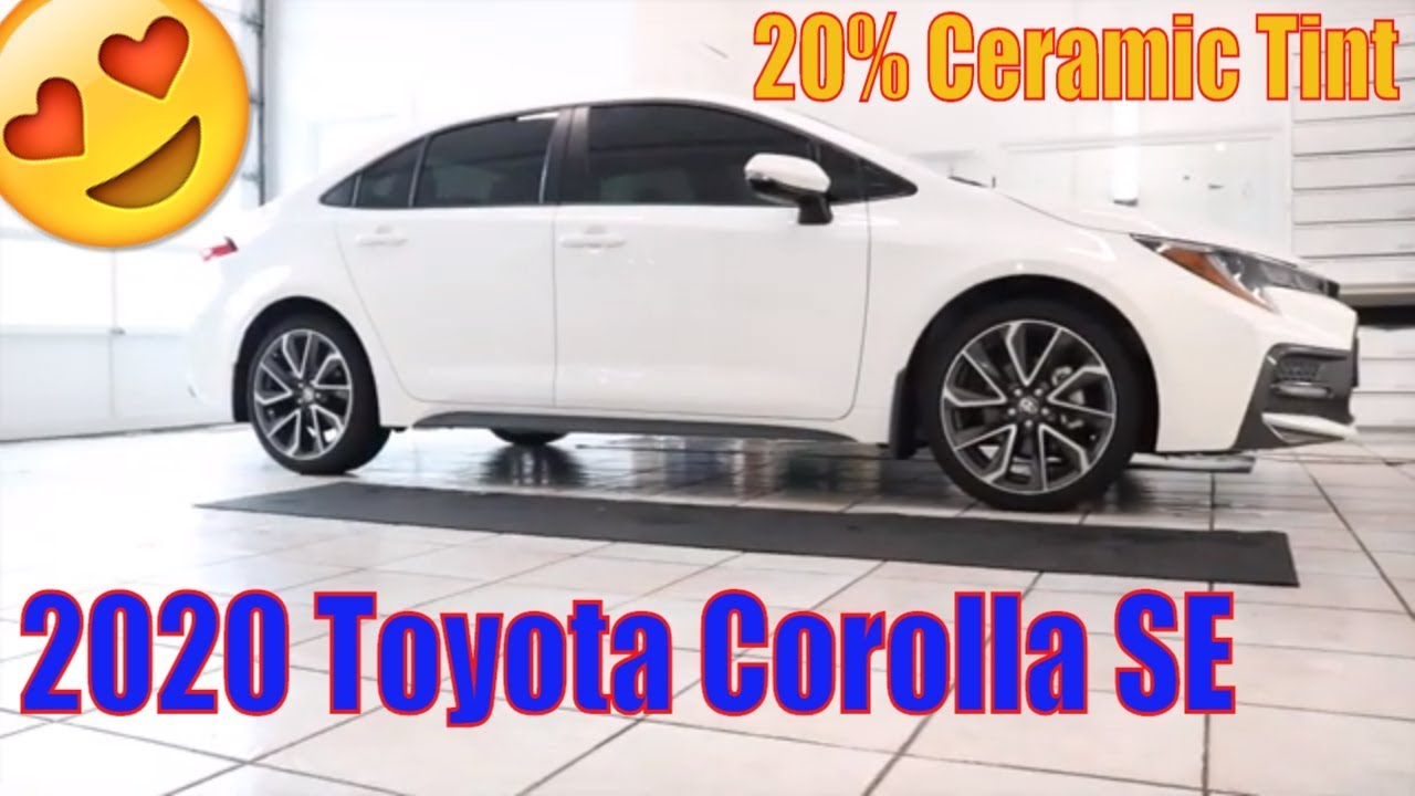 Tinting a 2020 Toyota Corolla SE with 20% Tint - YouTube