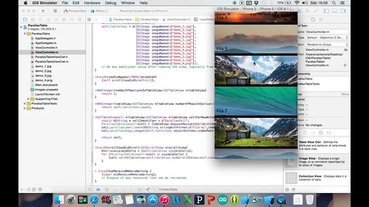 iOS Tutorial - UITableView Parallax