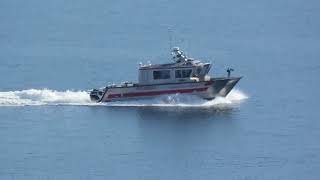 MVI 6019 Anderson Island Fire Boat either on an Emergency Call or another passenger Only Ferry