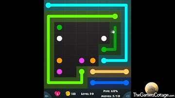 Flow Game Level - 350 [8x8] Mania Connect the Dots