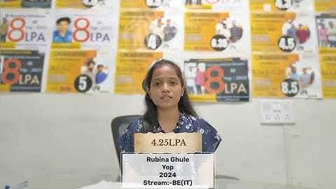 Congratulations Ms. Rutuja  getting for placed