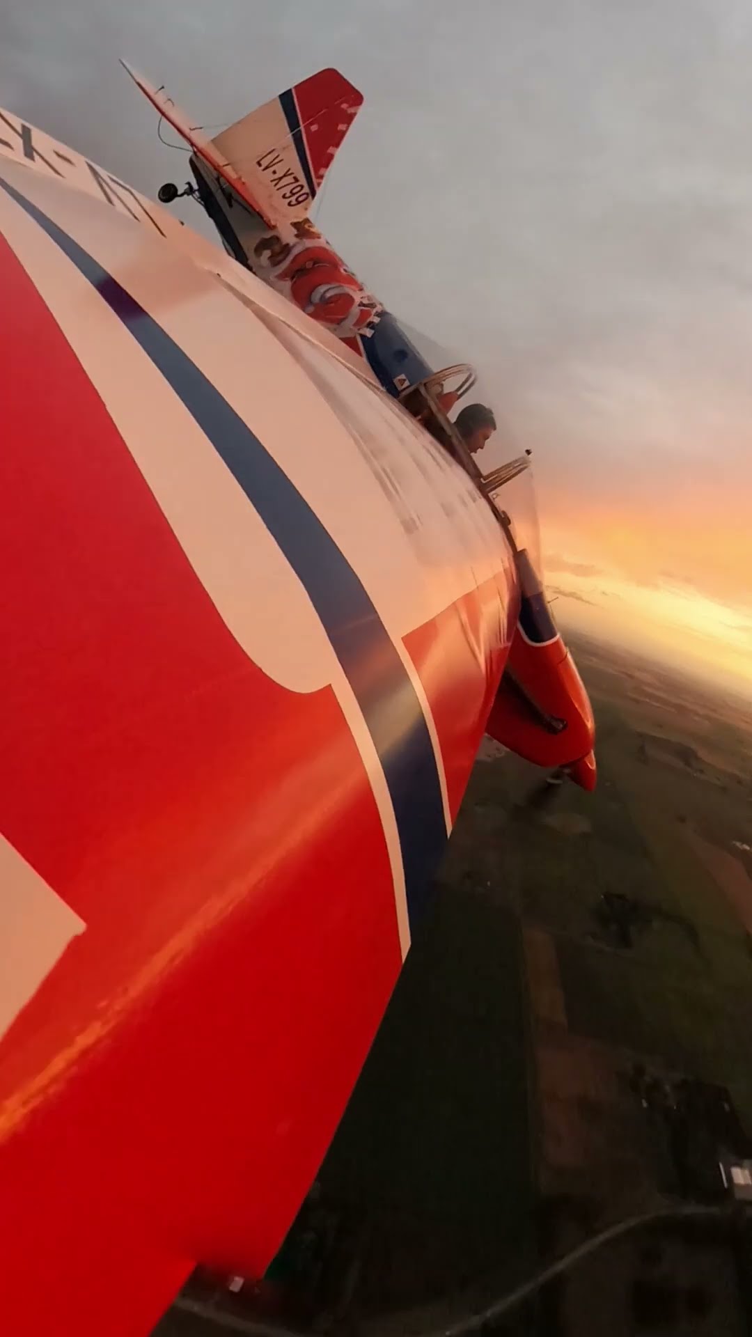 Aerobatic Plane Covered In Christmas Lights || ViralHog