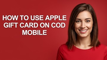How To Use Apple Gift Card On Cod Mobile - AshleyHowTo