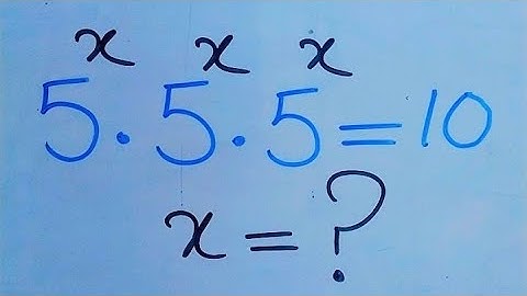 Math Olympiad 5^x . 5^x . 5^x = 10 | A Nice Math Olympiad algebra problem @MathOlympiad0