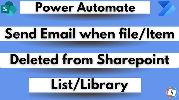 Power Automate - Send Email when an Item/file get Deleted from SharePoint List or Document Library