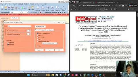 TUTOR METODE TRANSPORTASI DENGAN SOFTWARE POM-QM