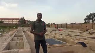 Concrete snail pen construction (Enugu Nigeria)
