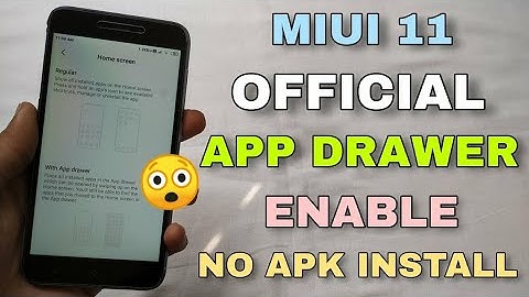 How To Enable App Drawer In MIUI 11 | MIUI 11 Hidden Features | MIUI 11 Hidden Settings